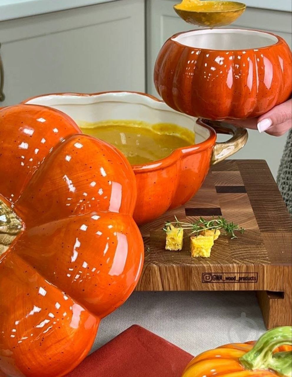 Блюдо с крышкой Lefard Тыква 33х26,5х18 см 927-013 - фото 4 Блюдо с крышкой Lefard Тыква 33х26,5х18 см 927-013 - фото 4