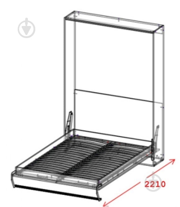 Кровать-шкаф Smartbed 160x200 см антрацит/антрацит - фото 4 Кровать-шкаф Smartbed 160x200 см антрацит/антрацит - фото 4