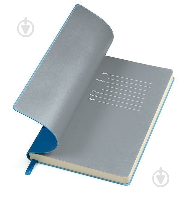 Блокнот для записей FUNKY голубой/серый - фото 2