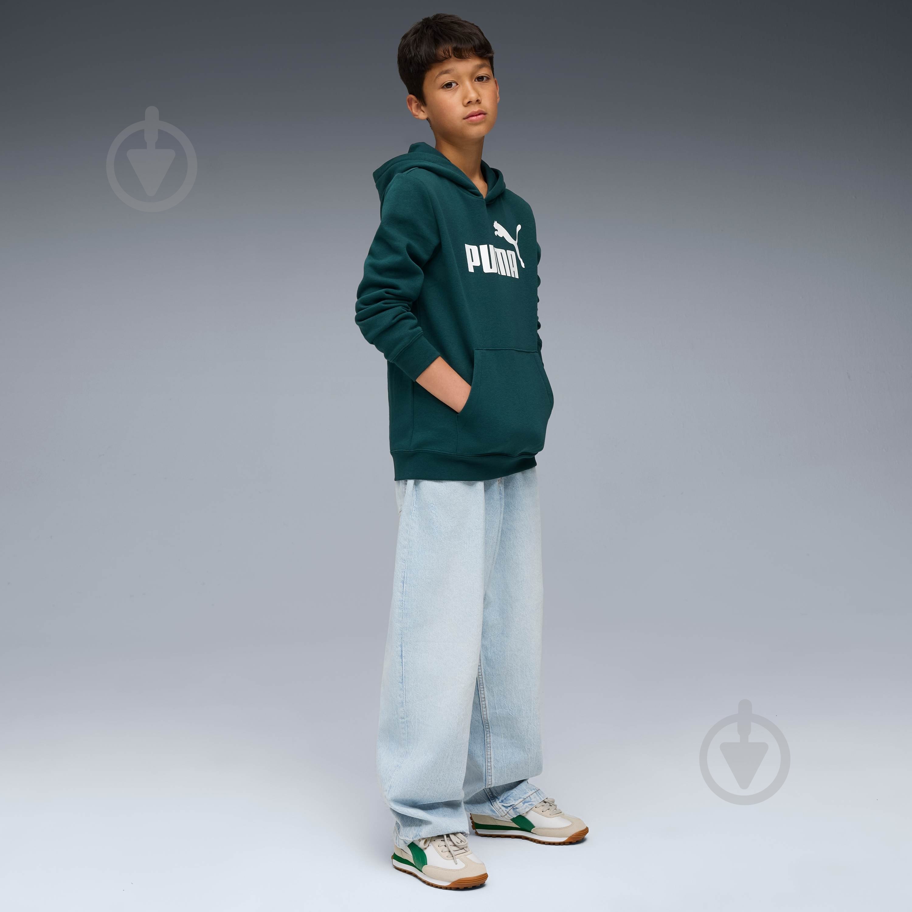 Джемпер Puma ESS No. 1 Logo Hoodie FL B 68490875 зеленый - фото 3 Джемпер Puma ESS No. 1 Logo Hoodie FL B 68490875 зеленый - фото 3