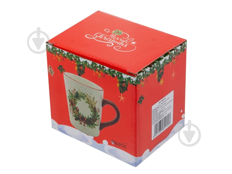 Чашка Lefard Рождественский венок 330 мл 858-0170 - фото 2