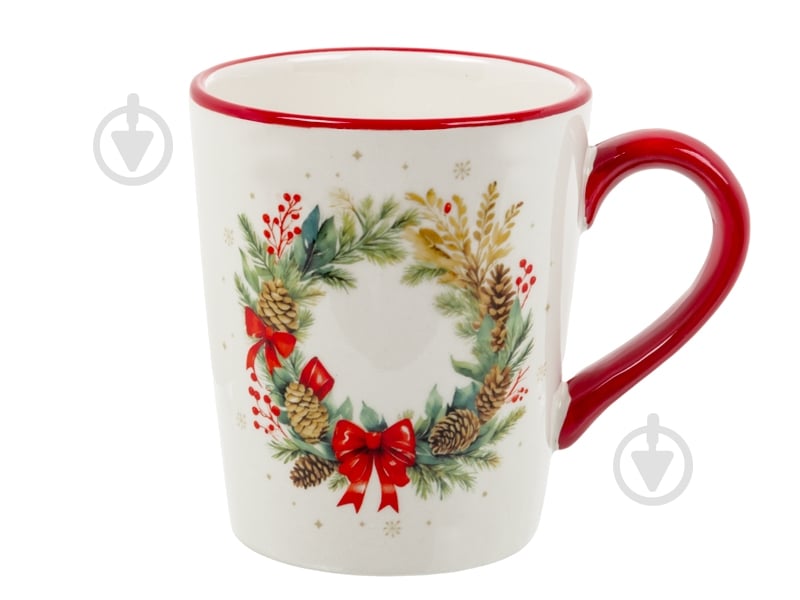 Чашка Lefard Рождественский венок 330 мл 858-0170 - фото 1
