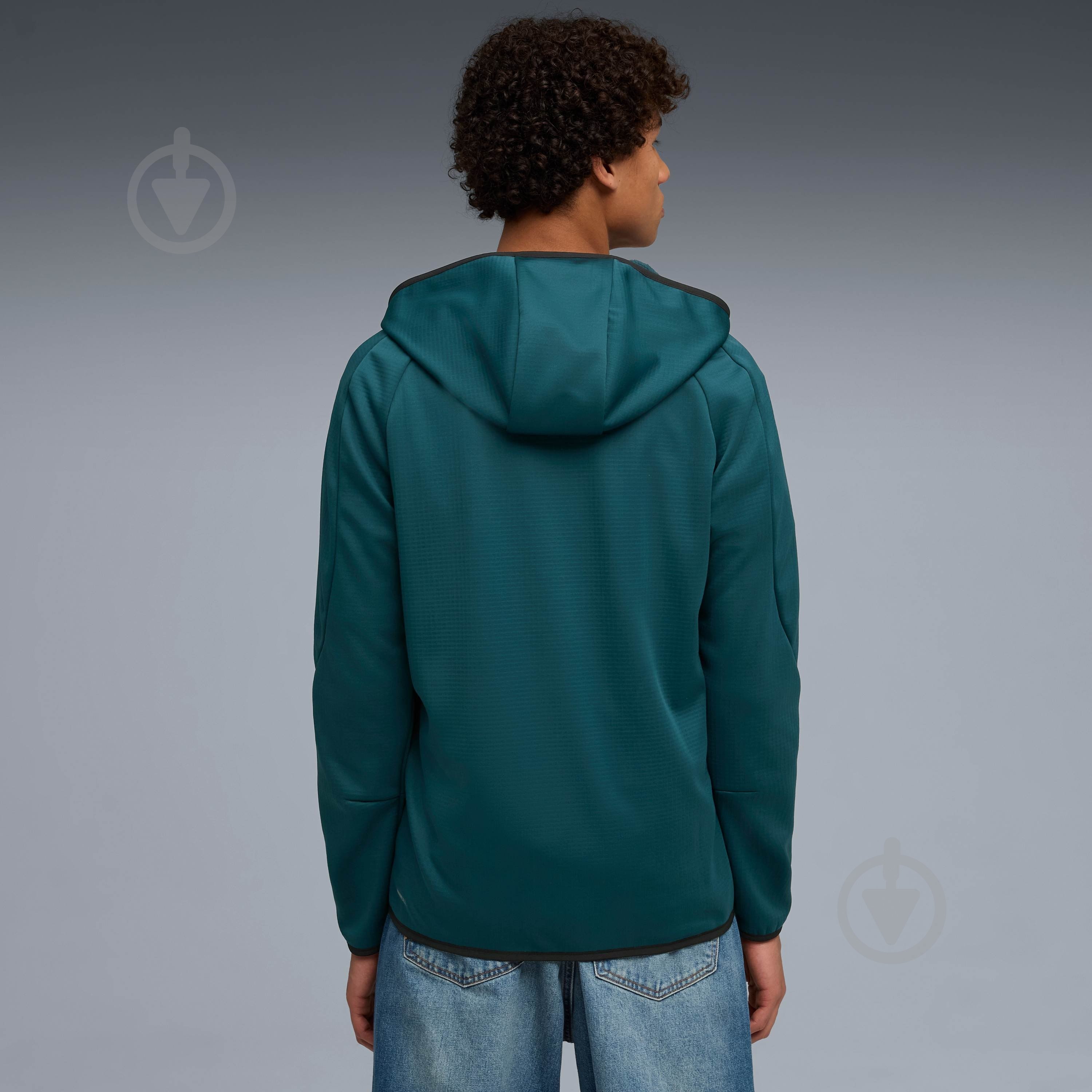 Джемпер Puma EVOSTRIPE Warm FZ Hoodie 68823775 р.2XL зелений - фото 2 Джемпер Puma EVOSTRIPE Warm FZ Hoodie 68823775 р.2XL зелений - фото 2