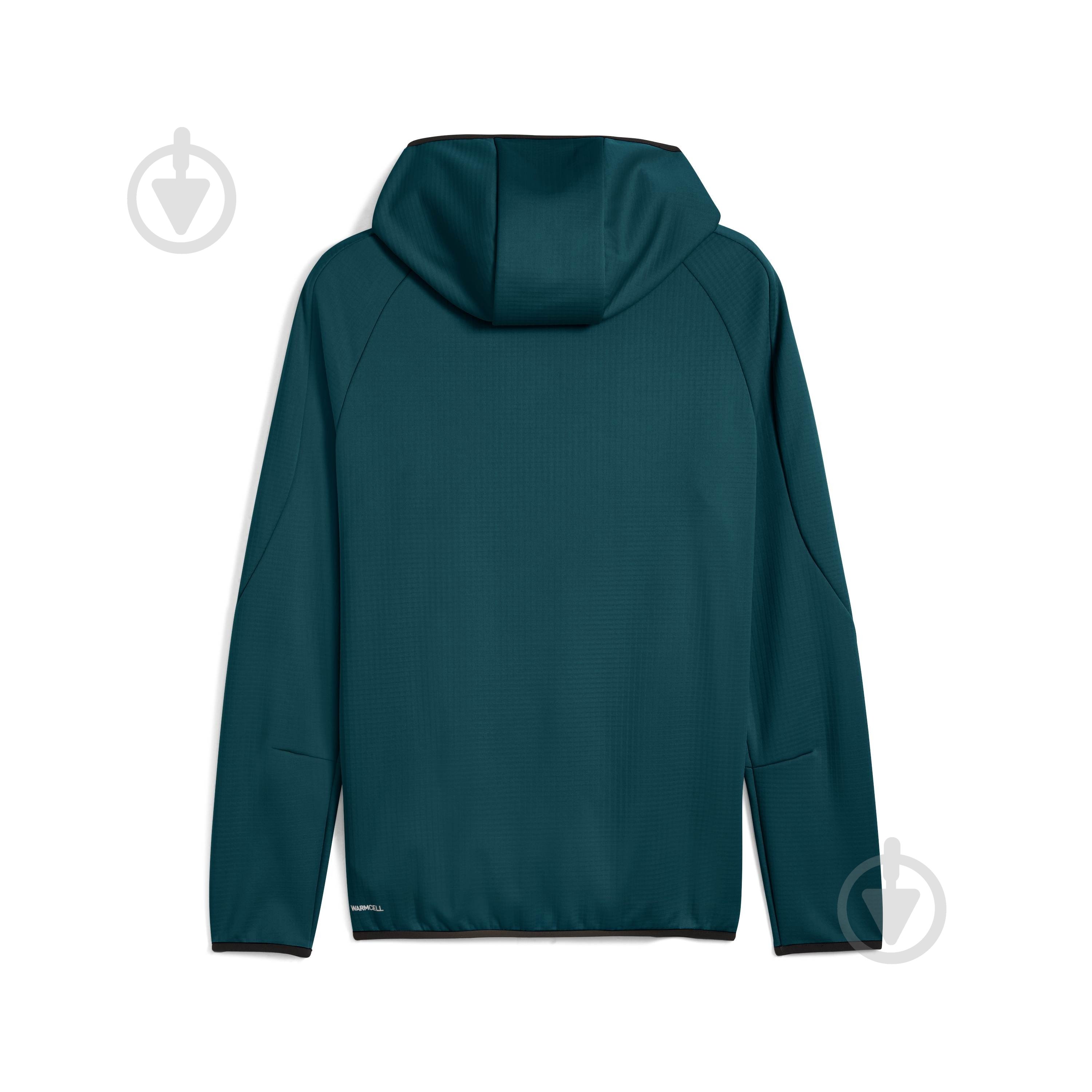 Джемпер Puma EVOSTRIPE Warm FZ Hoodie 68823775 р.2XL зелений - фото 5 Джемпер Puma EVOSTRIPE Warm FZ Hoodie 68823775 р.2XL зелений - фото 5