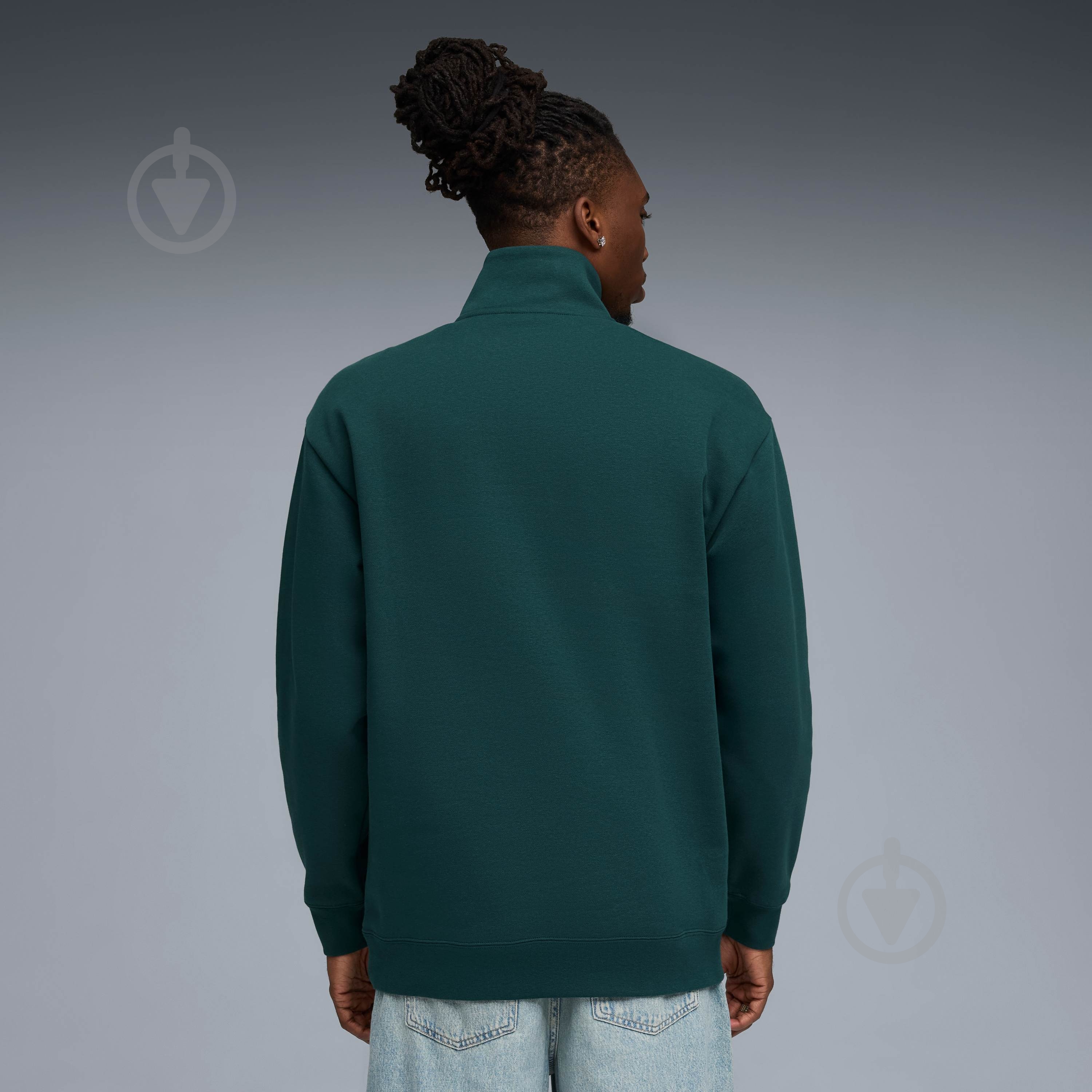 Джемпер Puma PUMA CLASS Half Zip Sweater FL 68825275 р.2XL зеленый - фото 2 Джемпер Puma PUMA CLASS Half Zip Sweater FL 68825275 р.2XL зеленый - фото 2