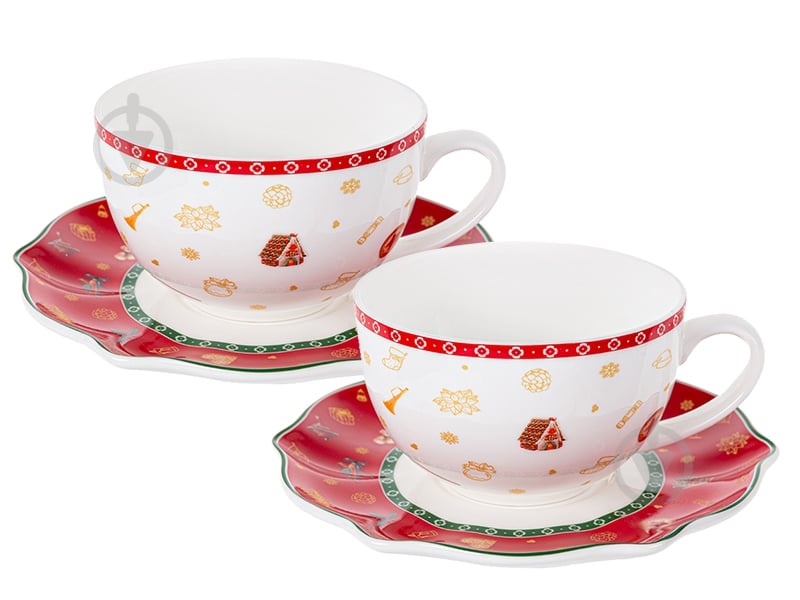 Набор чайный Lefard Christmas Delight 4 предмета 250 мл 985-145 - фото 1 Набор чайный Lefard Christmas Delight 4 предмета 250 мл 985-145 - фото 1