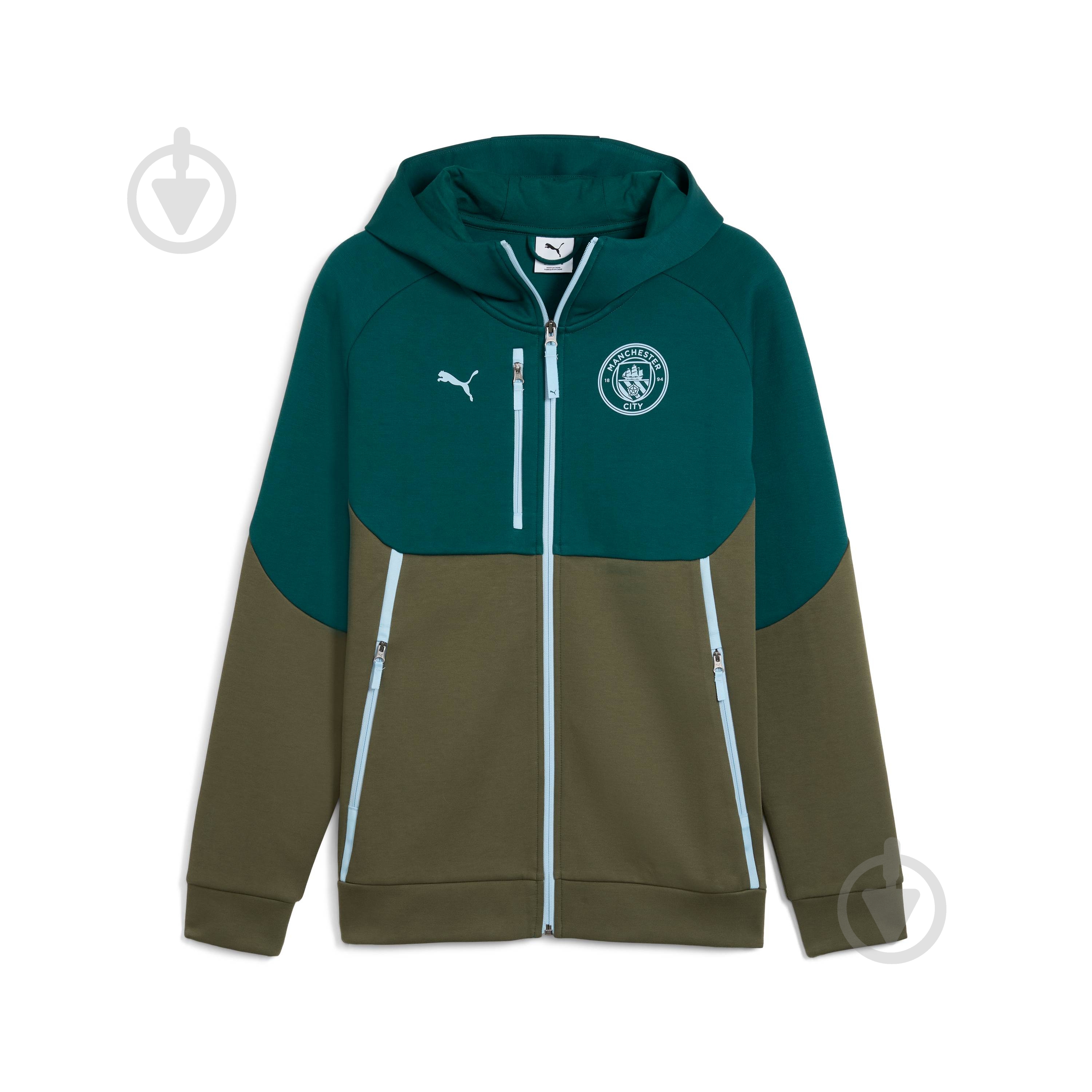 Джемпер Puma MCFC PUMATECH FZ Hoodie 78265626 р.2XL зелений - фото 6 Джемпер Puma MCFC PUMATECH FZ Hoodie 78265626 р.2XL зелений - фото 6
