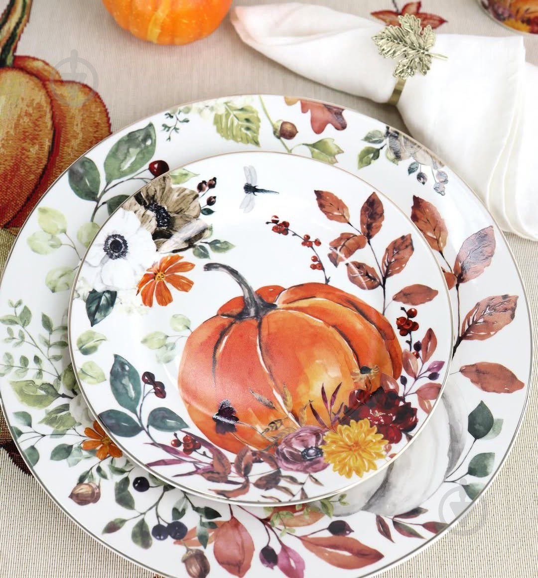 Набор десертных тарелок Lefard Осенний урожай19 см 6 шт. 922-056 - фото 2 Набор десертных тарелок Lefard Осенний урожай19 см 6 шт. 922-056 - фото 2