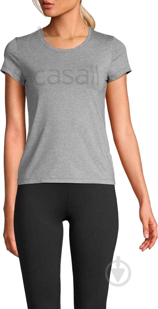 Футболка Casall Logo Tee 19176-920 р.M серый - фото 2 Футболка Casall Logo Tee 19176-920 р.M серый - фото 2