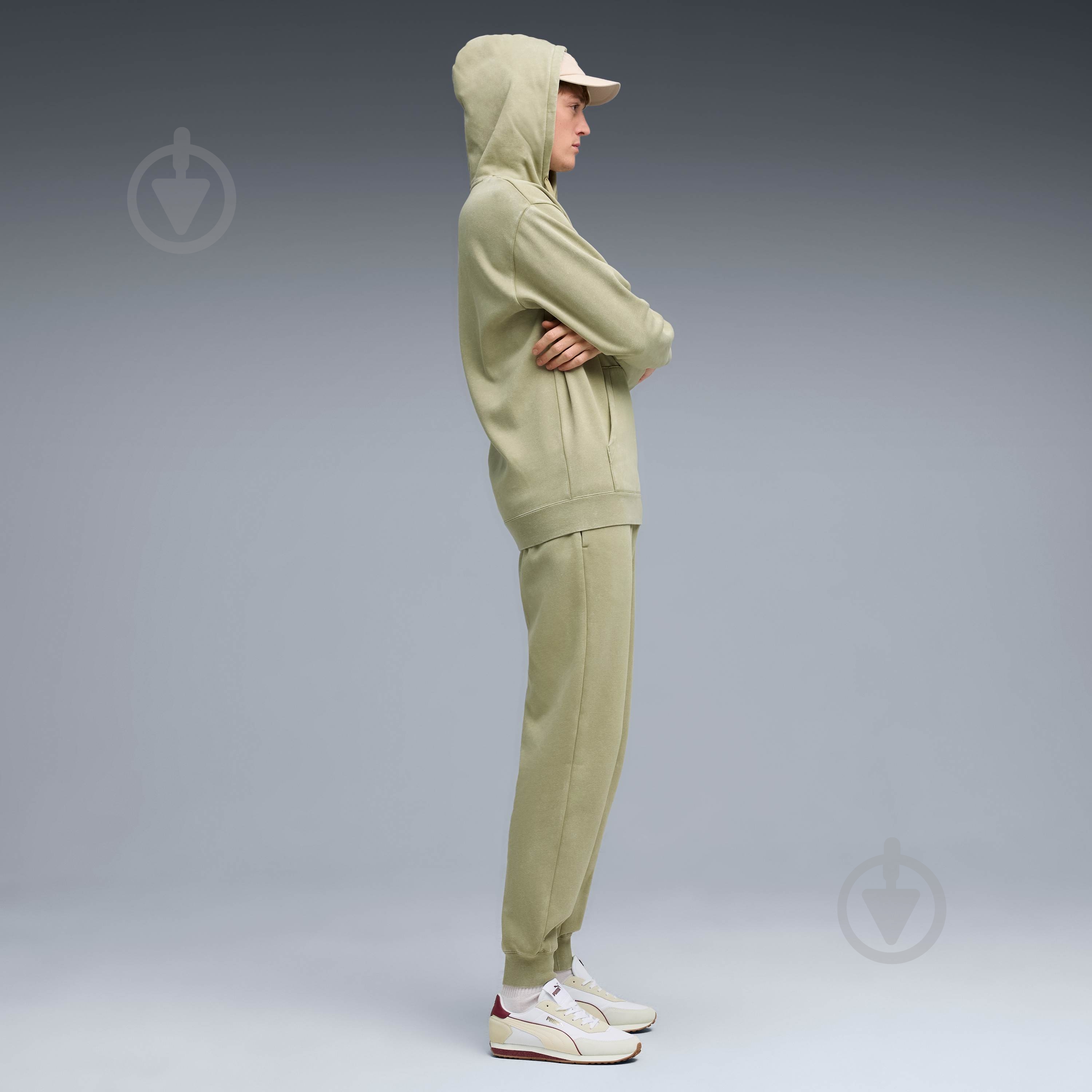 Джемпер Puma ESS ELEVATED Relaxed Wash Hoodie FL 68804982 р.2XL хакі - фото 3