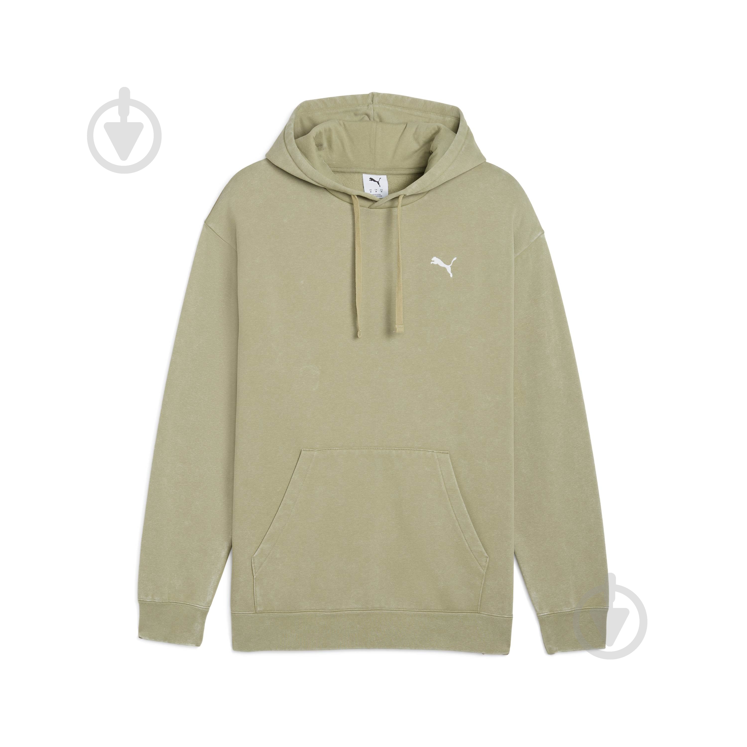 Джемпер Puma ESS ELEVATED Relaxed Wash Hoodie FL 68804982 р.2XL хакі - фото 4