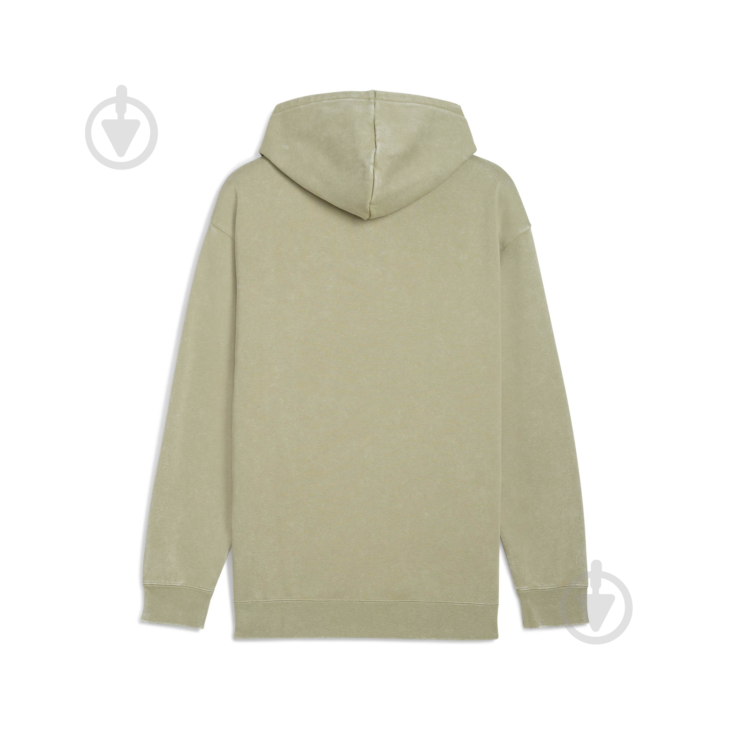 Джемпер Puma ESS ELEVATED Relaxed Wash Hoodie FL 68804982 р.2XL хакі - фото 5