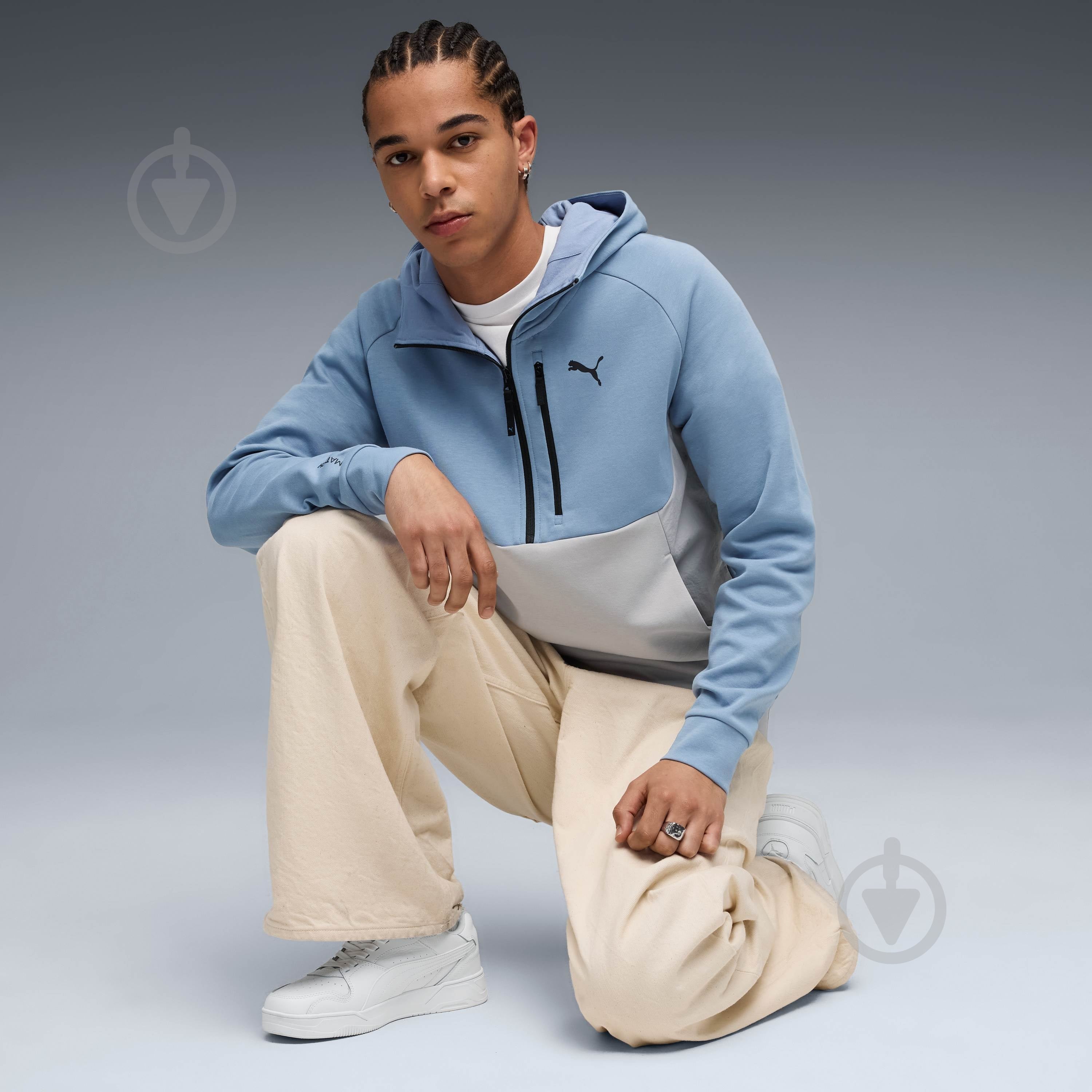 ᐉ Джемпер Puma PUMATECH Half Zip Hoodie 68804434 р.2XL серый