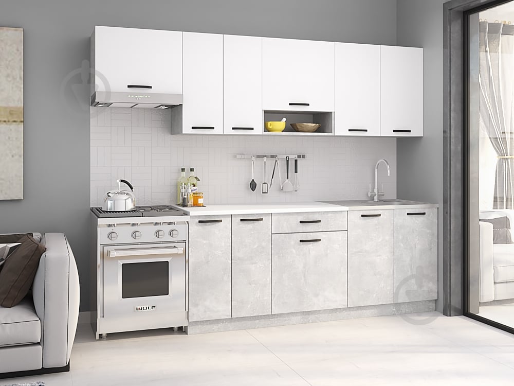 Кухня ViANT Industrial light ЛДСП 2,6 м - фото 1