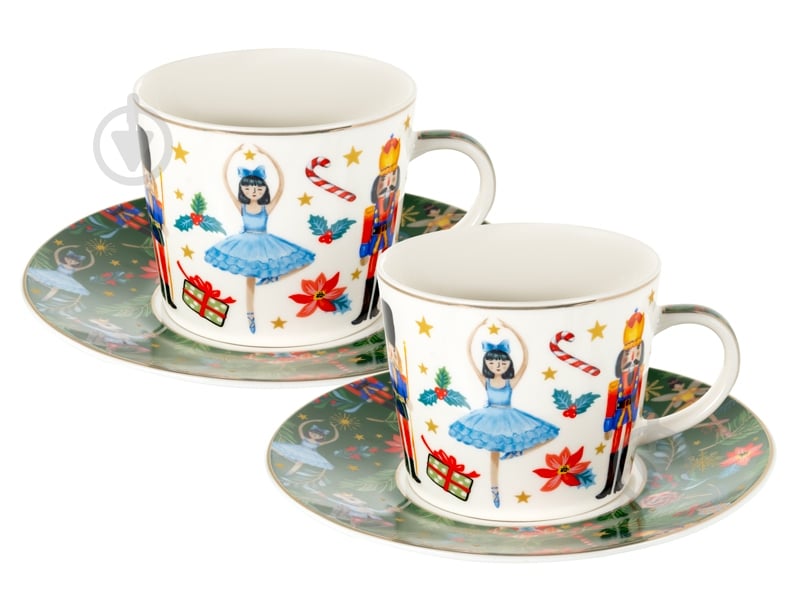 Набор чайный Lefard White Christmas 250 мл 4 предмета 922-100 - фото 1 Набор чайный Lefard White Christmas 250 мл 4 предмета 922-100 - фото 1