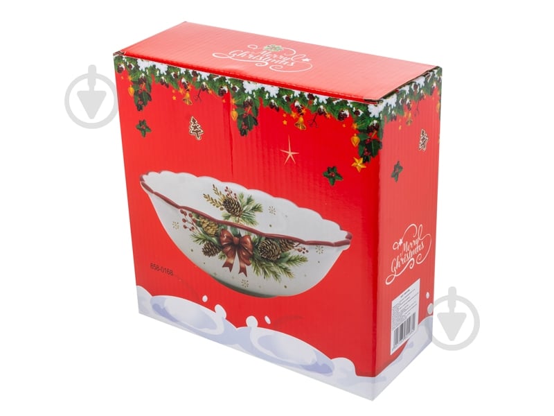 Салатник Lefard Різдвяний вінок 20 см 858-0168 - фото 2 Салатник Lefard Різдвяний вінок 20 см 858-0168 - фото 2