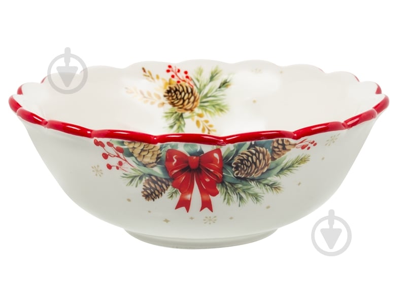 Салатник Lefard Різдвяний вінок 20 см 858-0168 - фото 1 Салатник Lefard Різдвяний вінок 20 см 858-0168 - фото 1