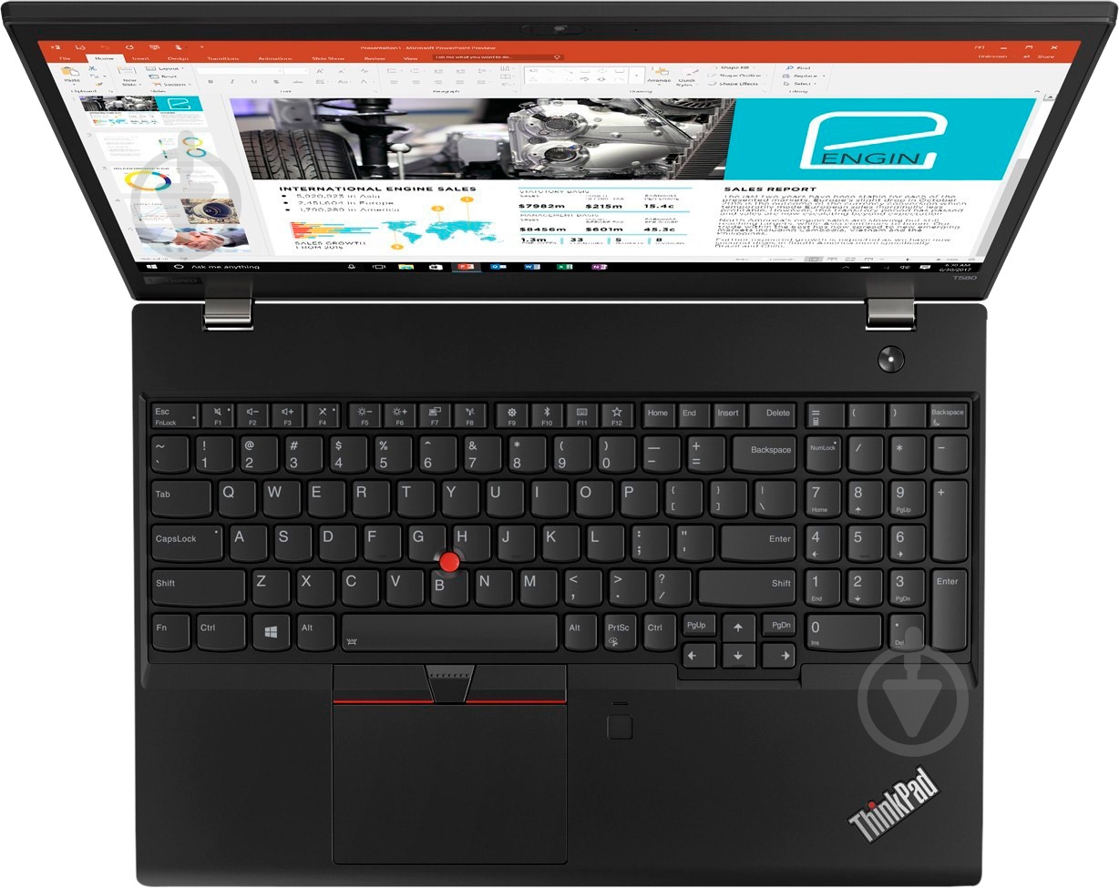 Ноутбук Lenovo ThinkPad T580 15.6" (20L90043RT) black - фото 5