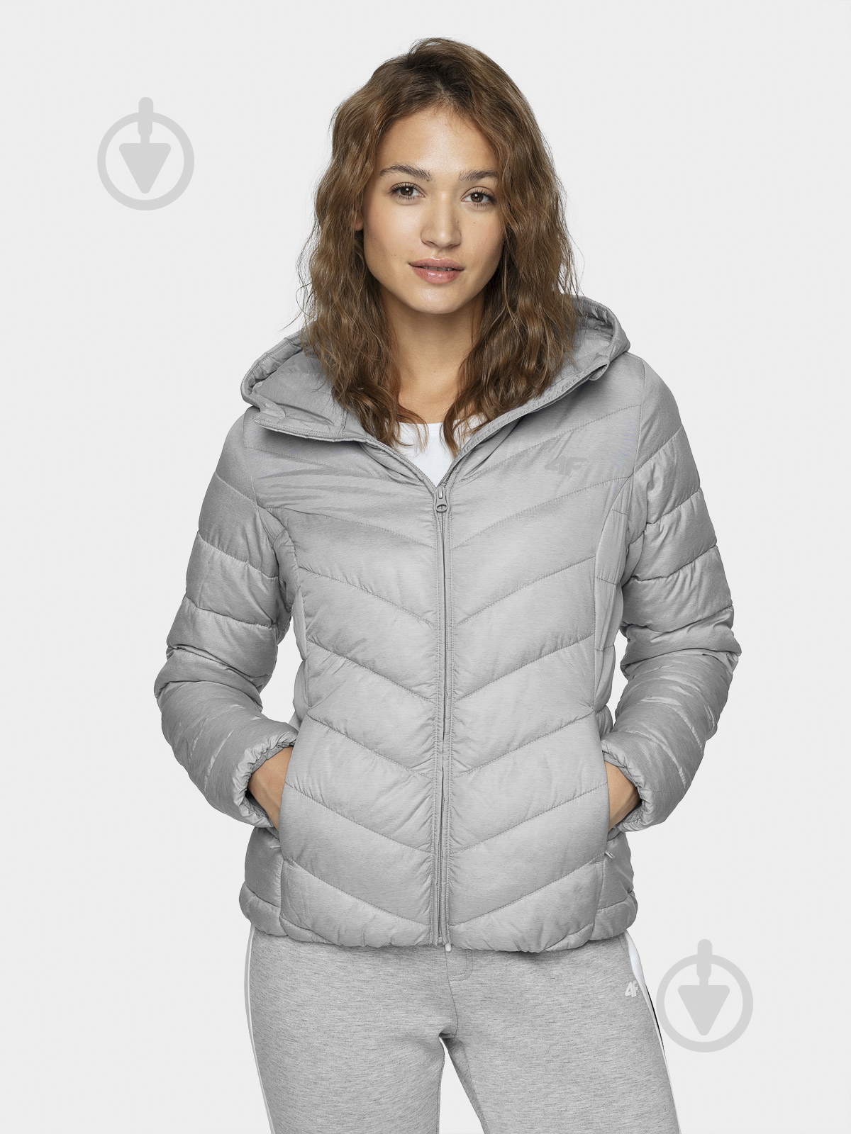 Куртка женская 4F NOSD4-KUDP301-27M р.M серая - фото 5