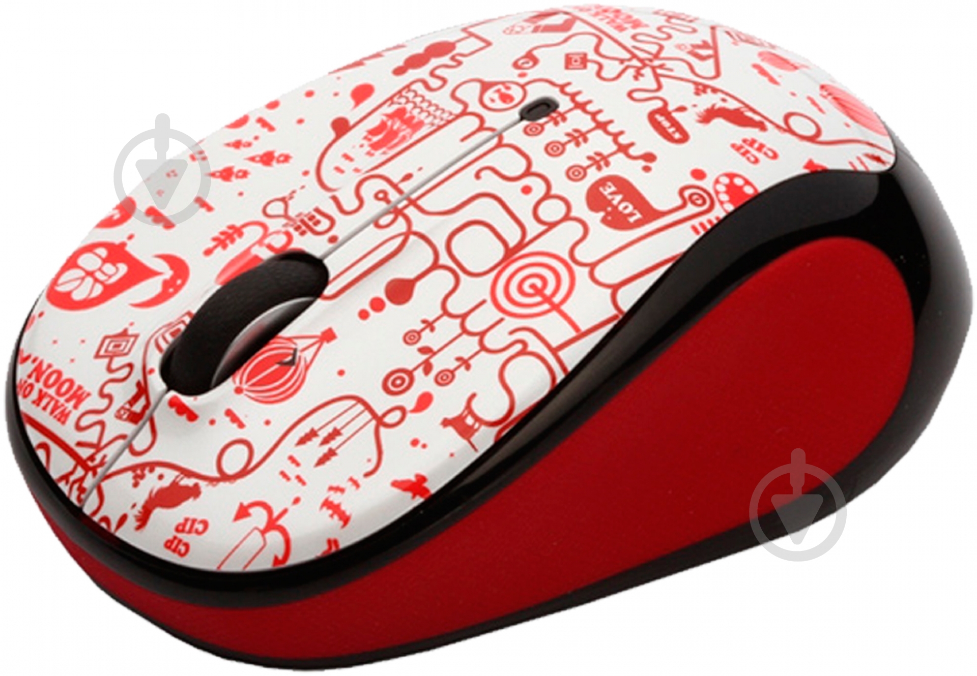 Мышь Logitech Wireless Mouse M325 Smile (910-003028) white/red - фото 2