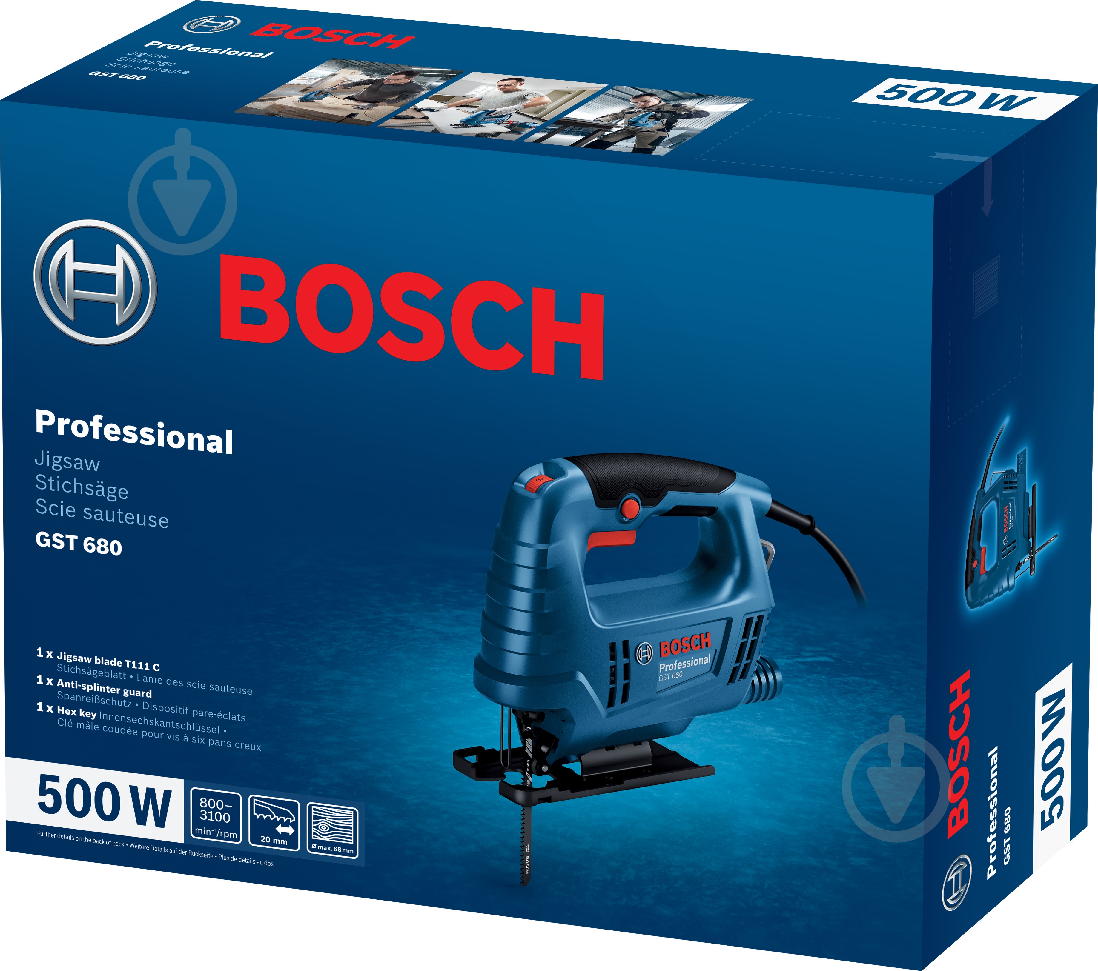 Электролобзик Bosch Professional GST 680 06015B4020 - фото 2