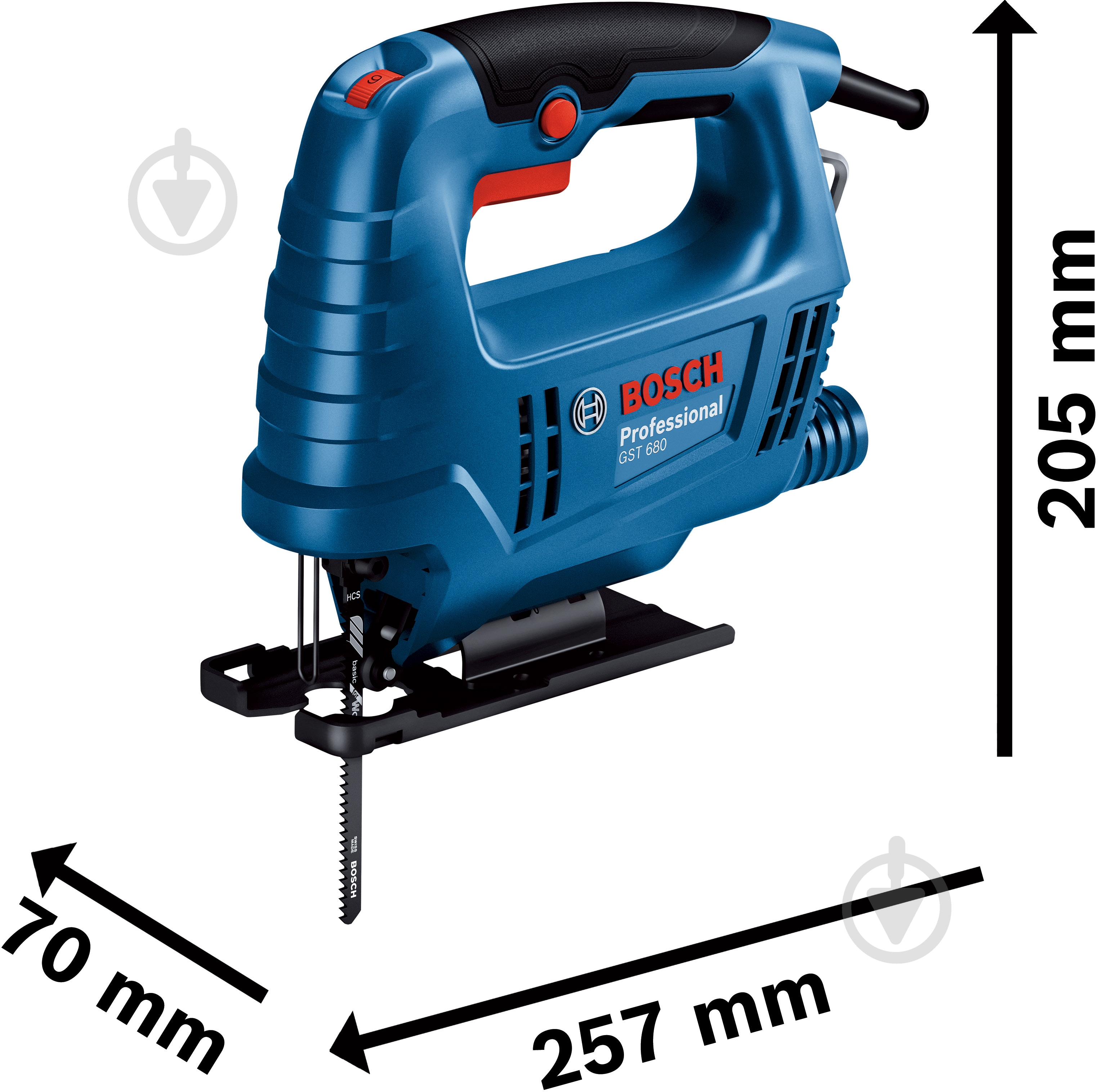 Электролобзик Bosch Professional GST 680 06015B4020 - фото 3