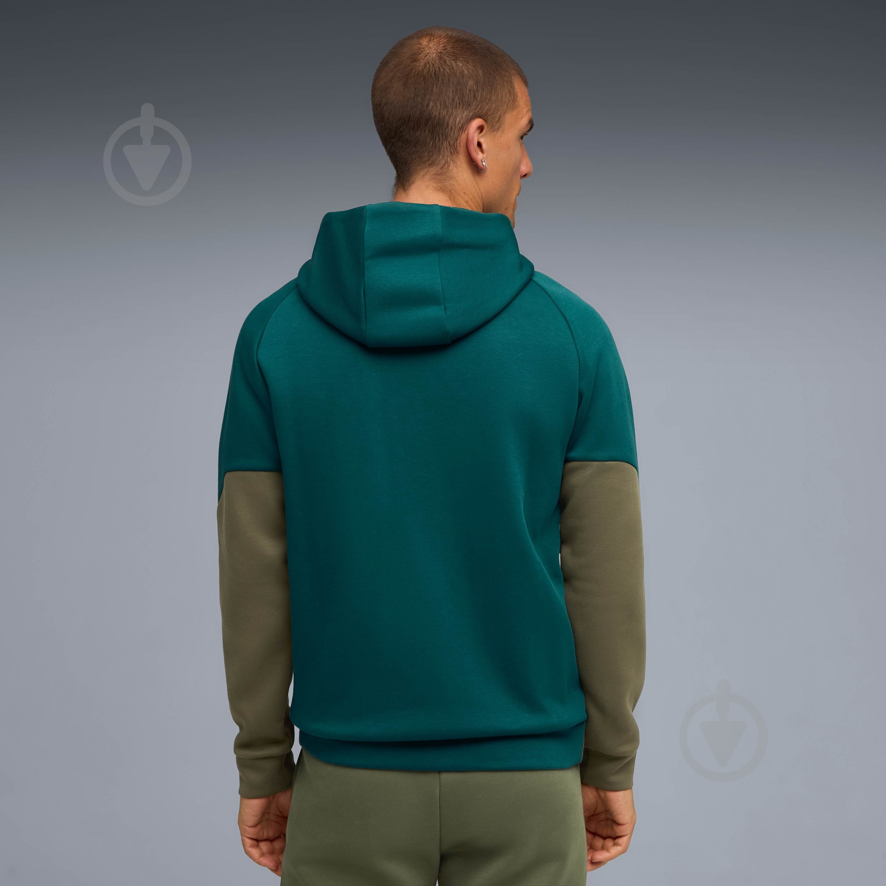 Джемпер Puma MCFC PUMATECH FZ Hoodie 78265626 р.L зелений - фото 2 Джемпер Puma MCFC PUMATECH FZ Hoodie 78265626 р.L зелений - фото 2