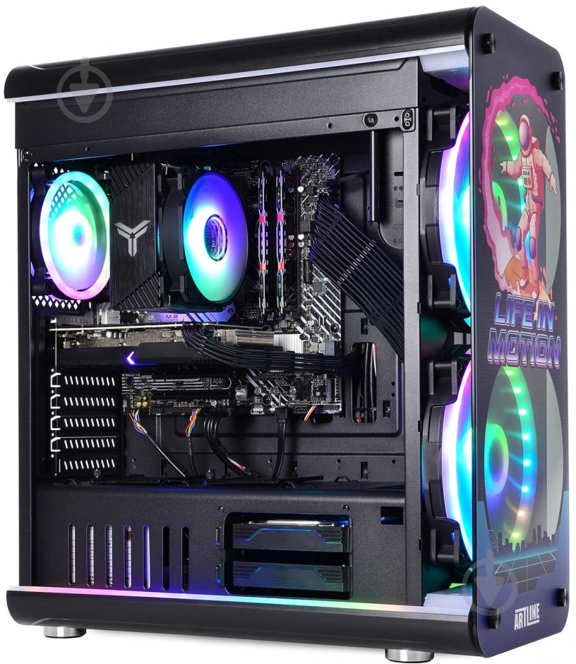 Компьютер Artline Overlord NEON (NEONv43) black - фото 11