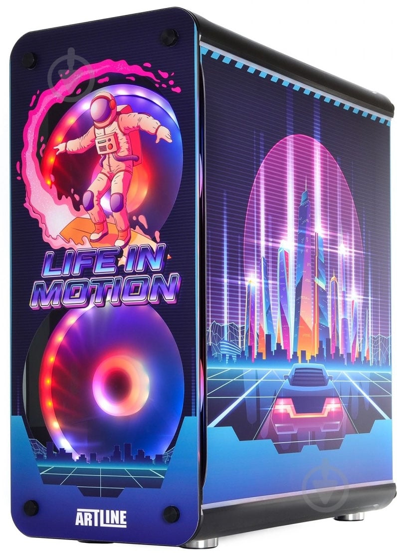 Компьютер Artline Overlord NEON (NEONv43) black - фото 3