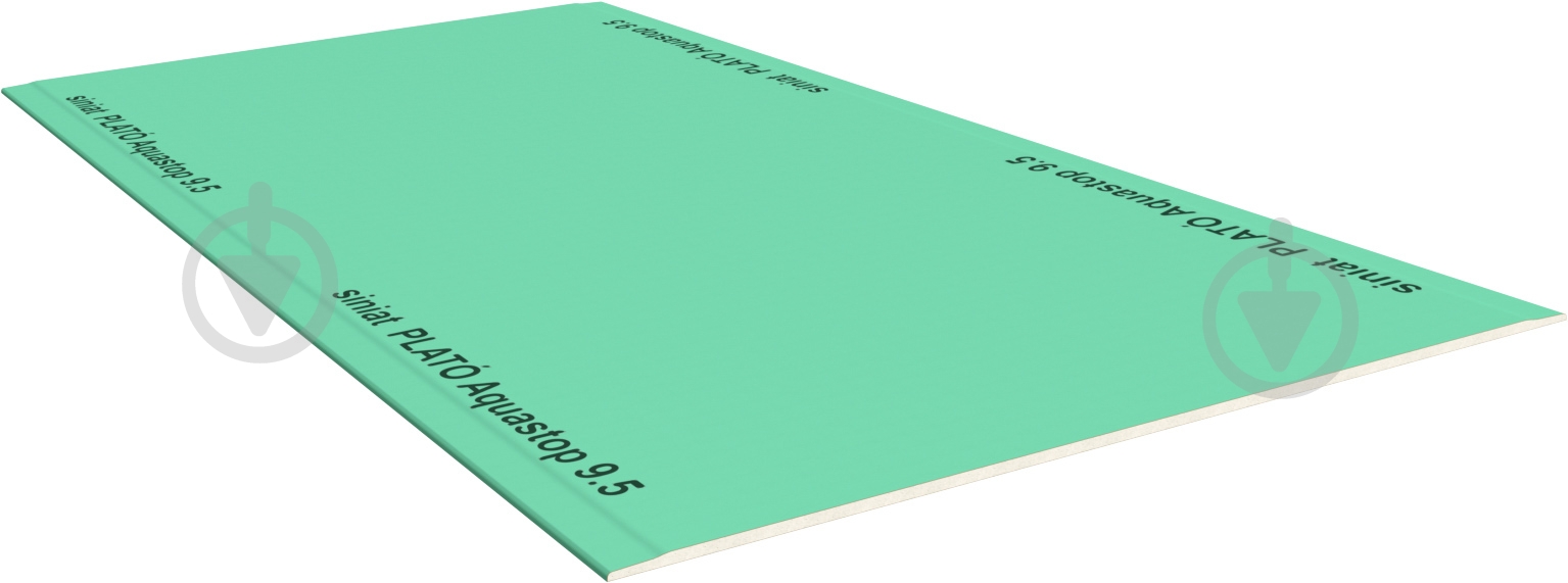 Гипсокартон влагостойкий Plato Siniat 2500x1200х9,5 мм 3 кв. м - фото 3 Гипсокартон влагостойкий Plato Siniat 2500x1200х9,5 мм 3 кв. м - фото 3