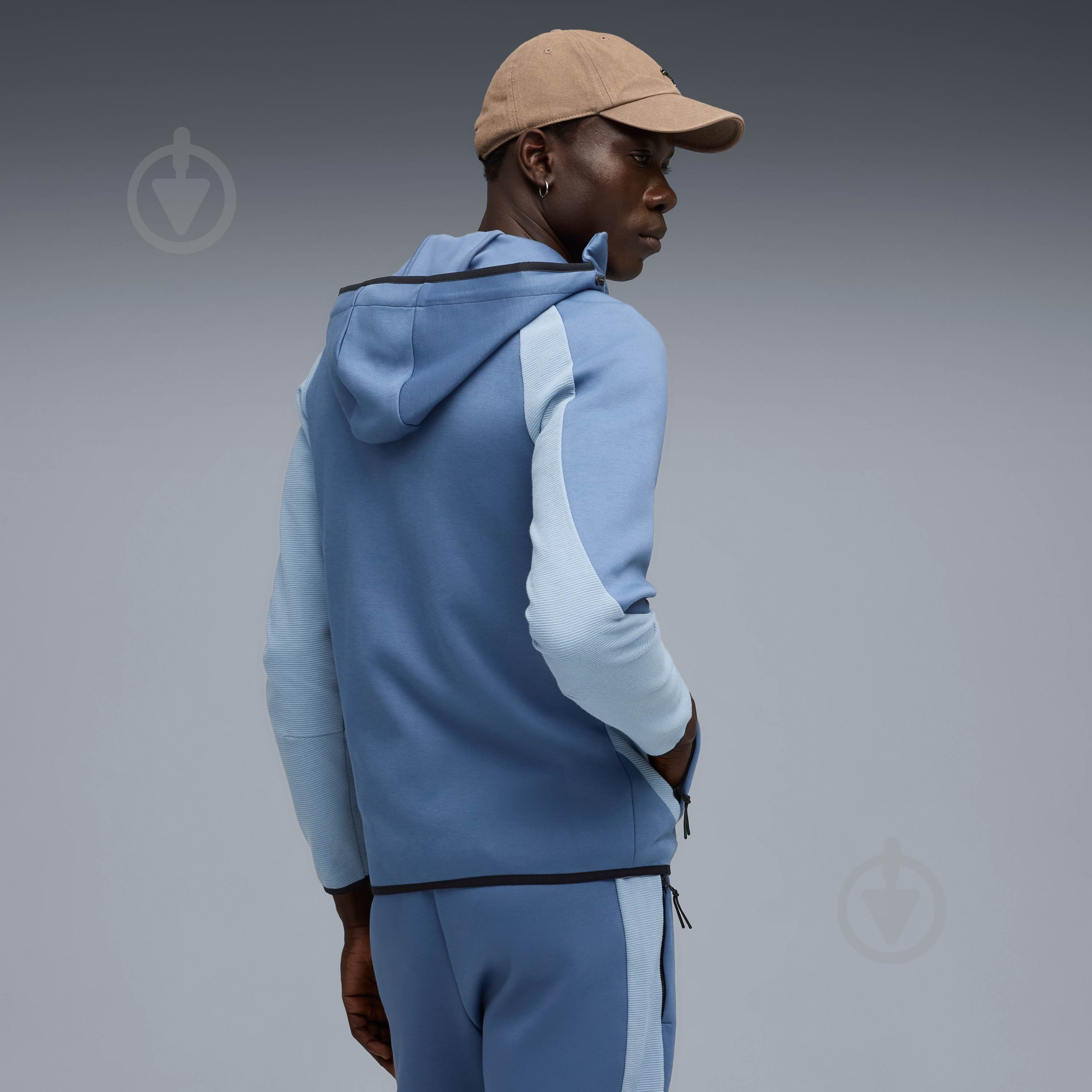 Джемпер Puma EVOSTRIPE FZ Hoodie DK 68823180 р.L синий - фото 2 Джемпер Puma EVOSTRIPE FZ Hoodie DK 68823180 р.L синий - фото 2