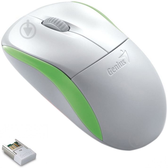 Мышь Genius NetScroll 6000 USB (31030089105) white/green - фото 3 Мышь Genius NetScroll 6000 USB (31030089105) white/green - фото 3