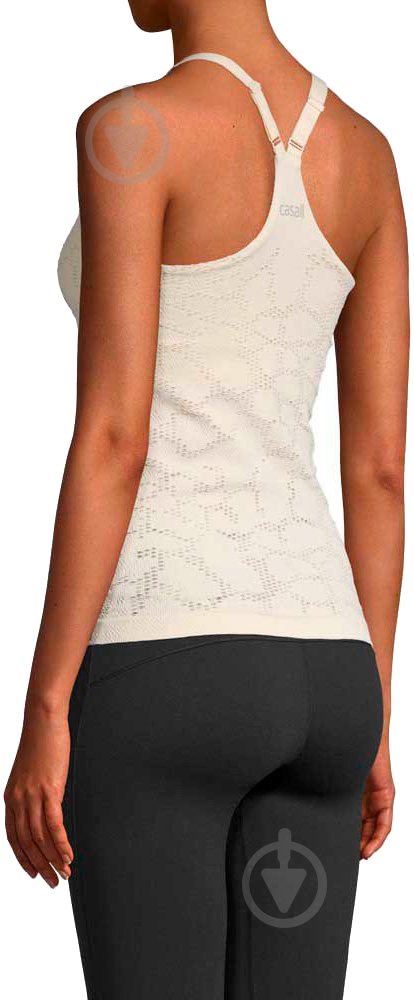 Майка Casall Seamless Structure Strap Tank 19267-041 р.S белый - фото 5