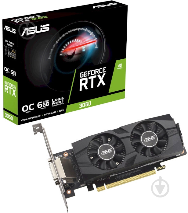 Видеокарта Asus GeForce RTX 3050 6GB GDDR6 96bit (90YV0KQ0-M0NA00) - фото 6 Видеокарта Asus GeForce RTX 3050 6GB GDDR6 96bit (90YV0KQ0-M0NA00) - фото 6