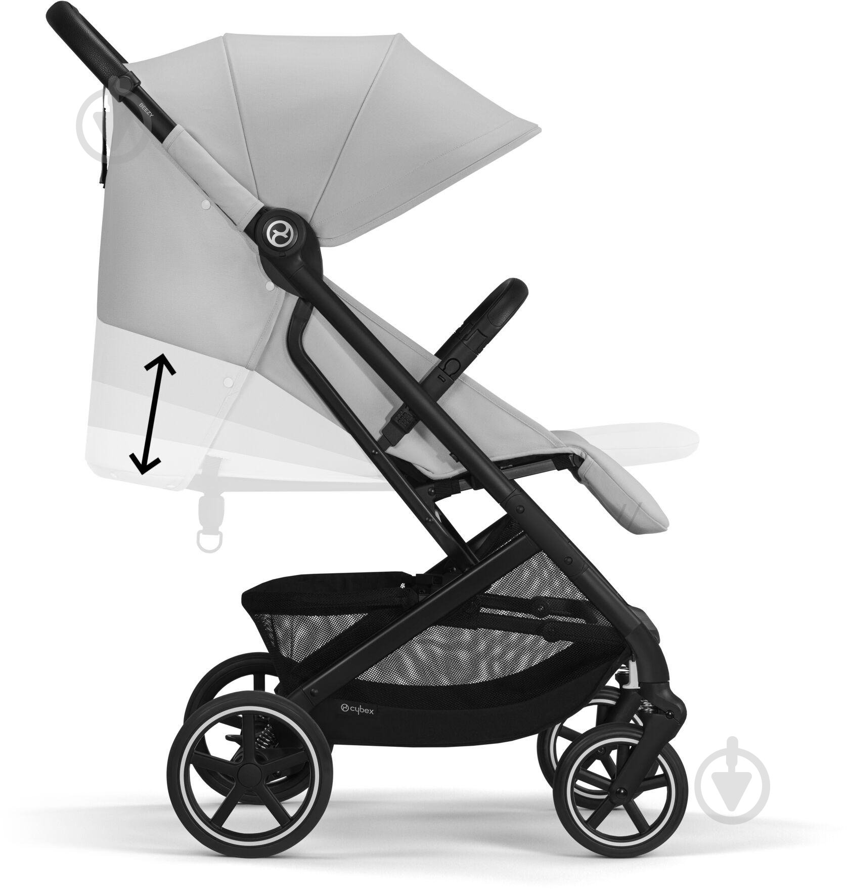 Коляска прогулянкова Cybex Beezy Fog Grey з бампером - фото 6