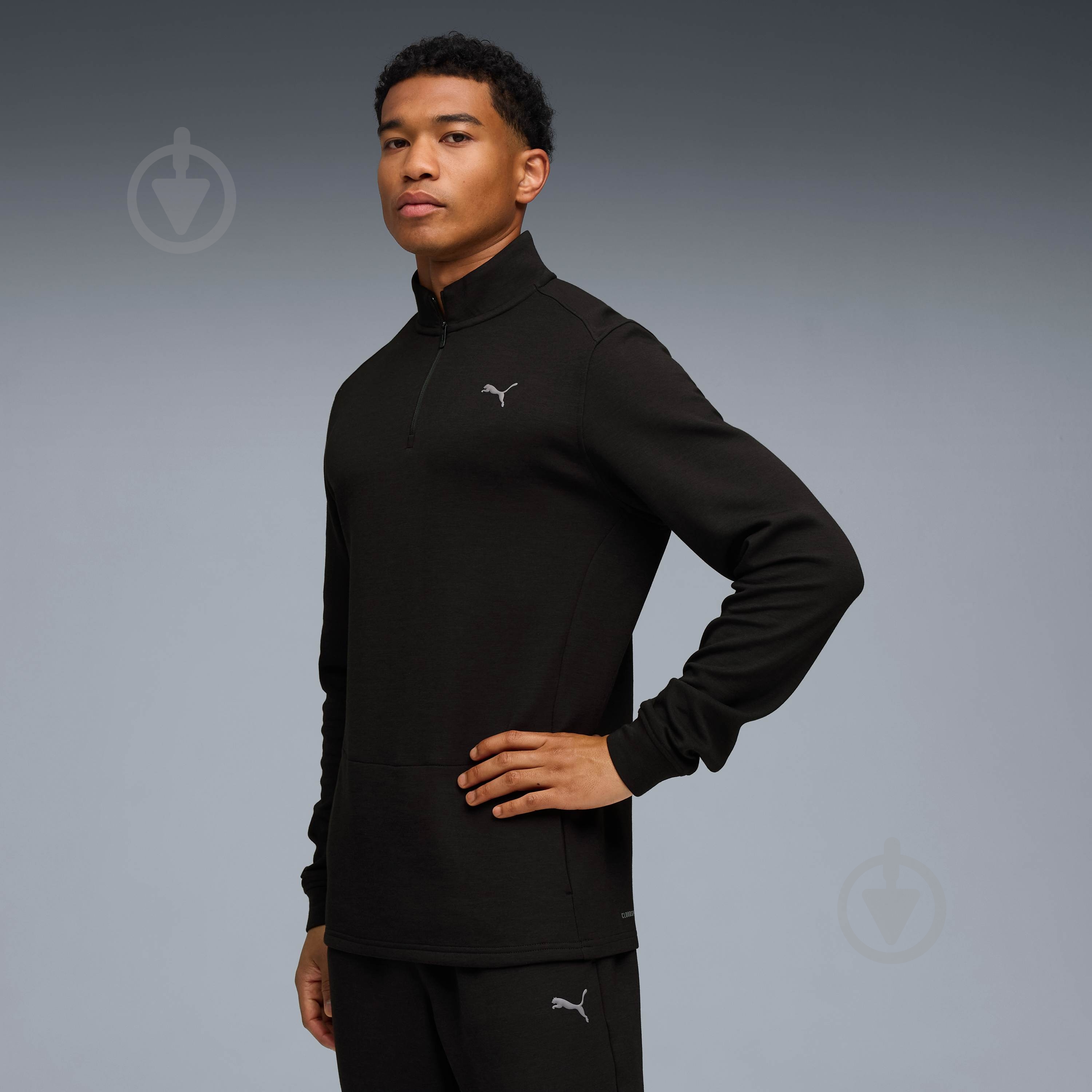 Джемпер Puma M Cloudspun 1/4 Zip 52783701 р.L черный - фото 1 Джемпер Puma M Cloudspun 1/4 Zip 52783701 р.L черный - фото 1