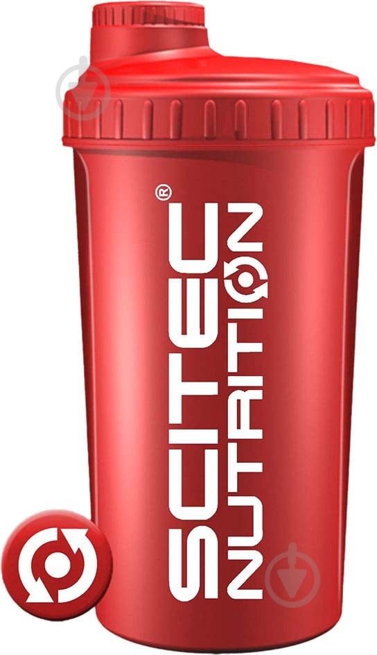 Шейкер Scitec Nutrition New красный 700 мл - фото 1