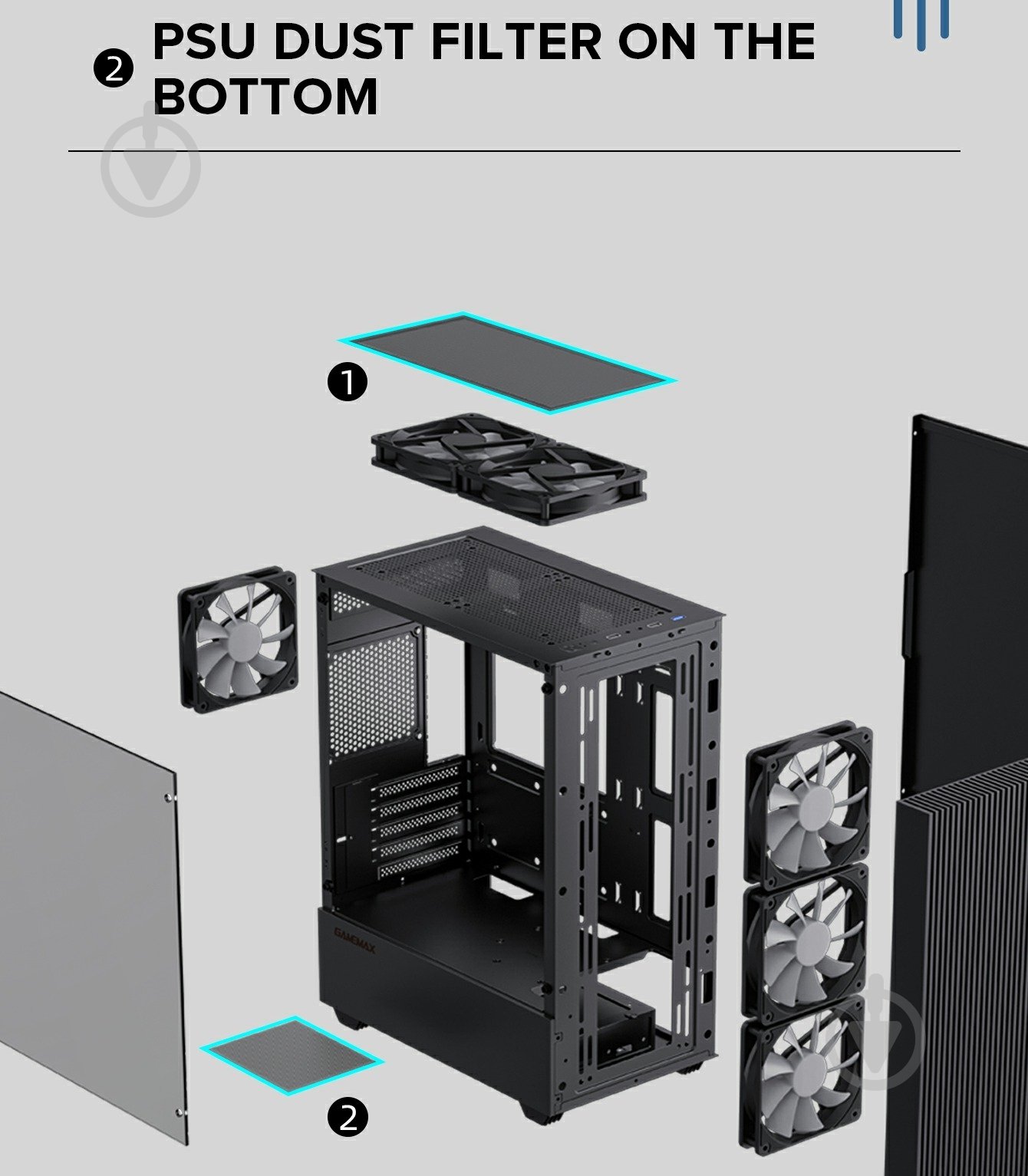 Корпус GameMax Edge Black - фото 22