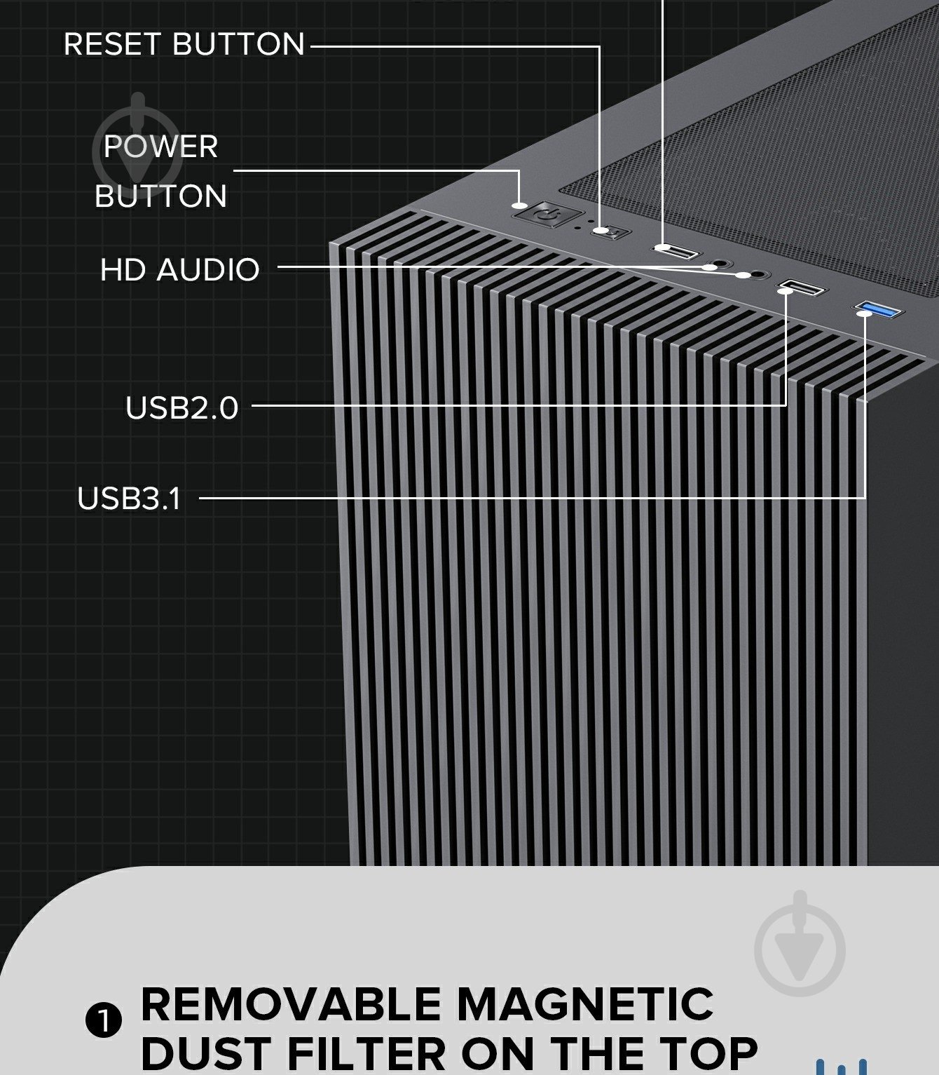 Корпус GameMax Edge Black - фото 10