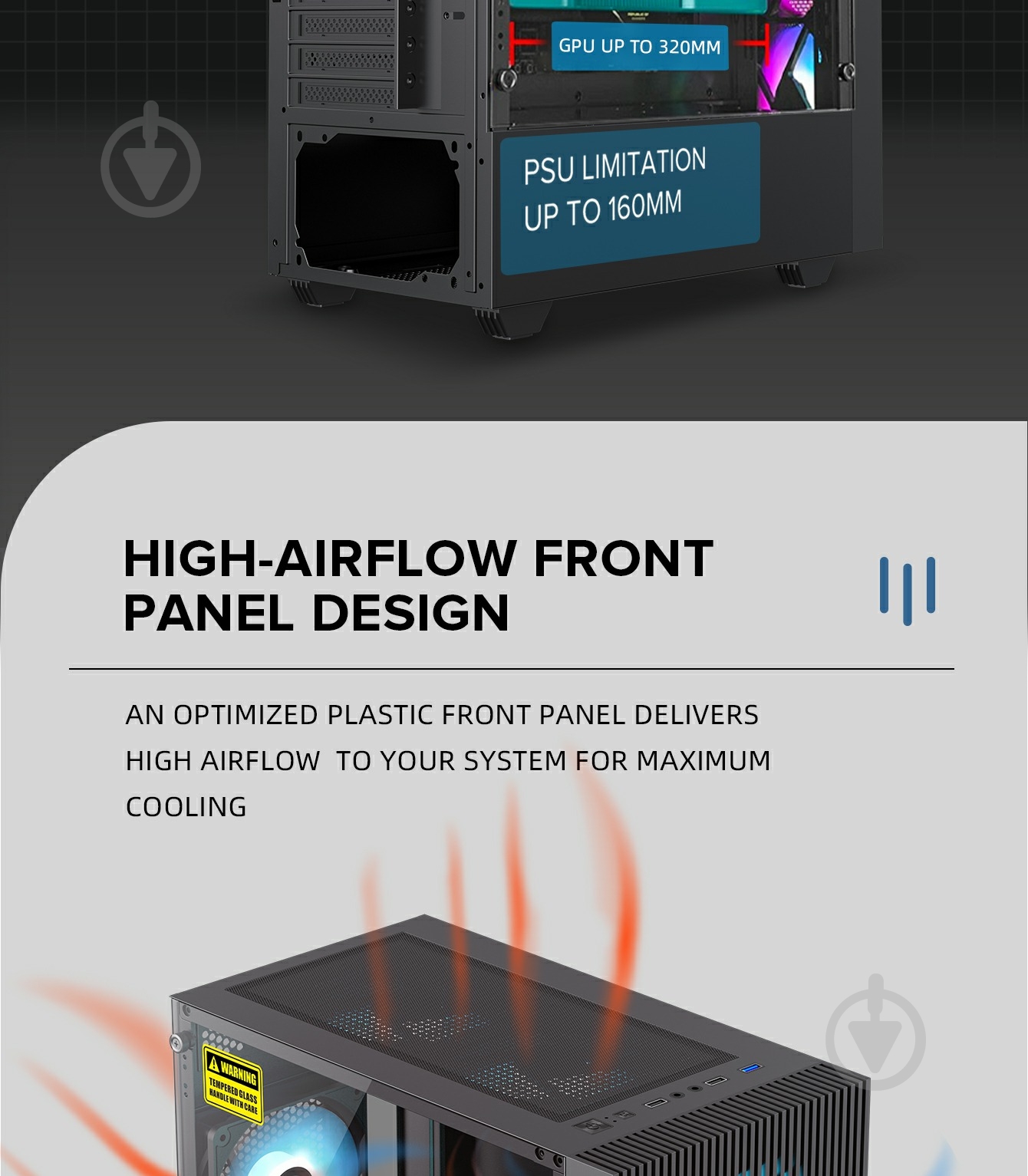 Корпус GameMax Edge Black - фото 21