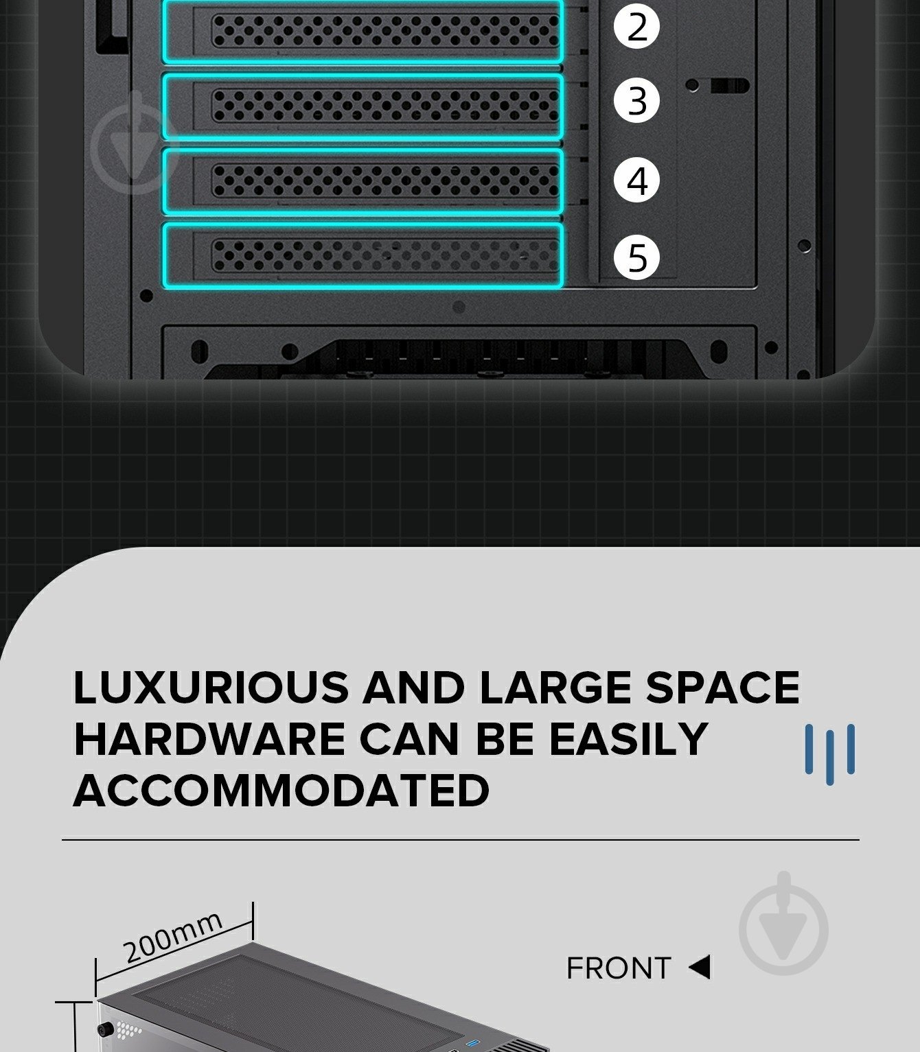 Корпус GameMax Edge Black - фото 16