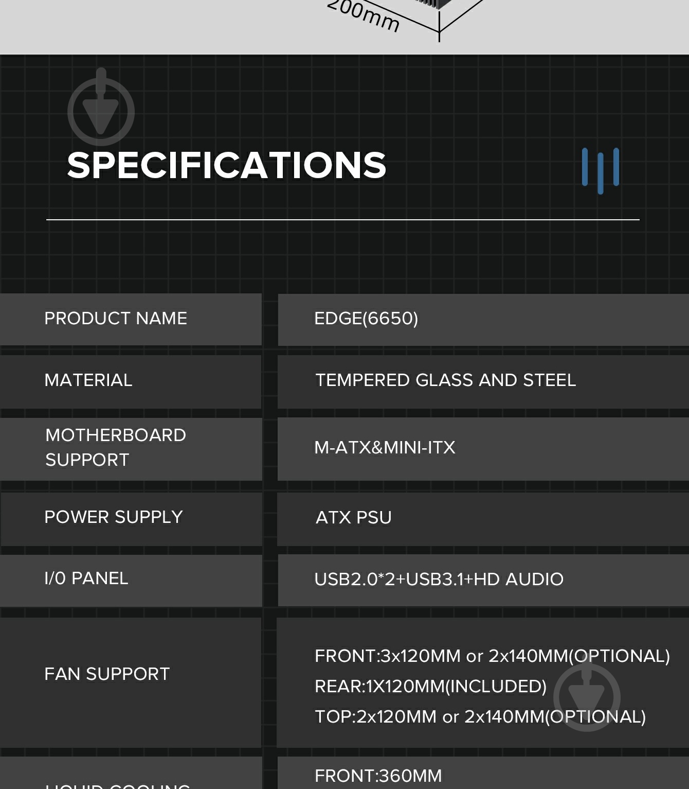 Корпус GameMax Edge Black - фото 15