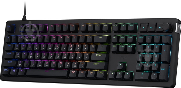 Клавіатура HyperX Alloy Rise PBT HX Red USB (7G7A3AA) black - фото 2