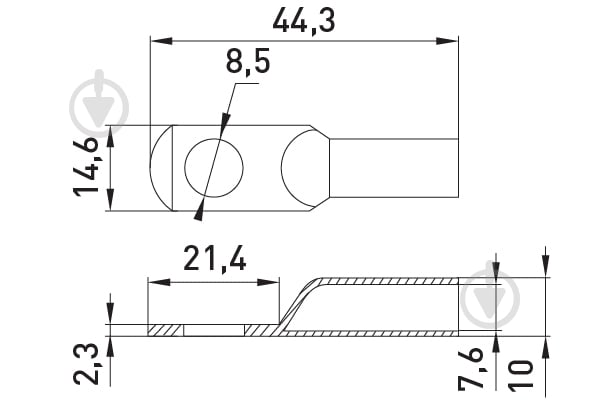 Наконечник кабельный кольцевой E.NEXT e.end.stand.jg.25 D8.2 серый s077104 - фото 3 Наконечник кабельный кольцевой E.NEXT e.end.stand.jg.25 D8.2 серый s077104 - фото 3
