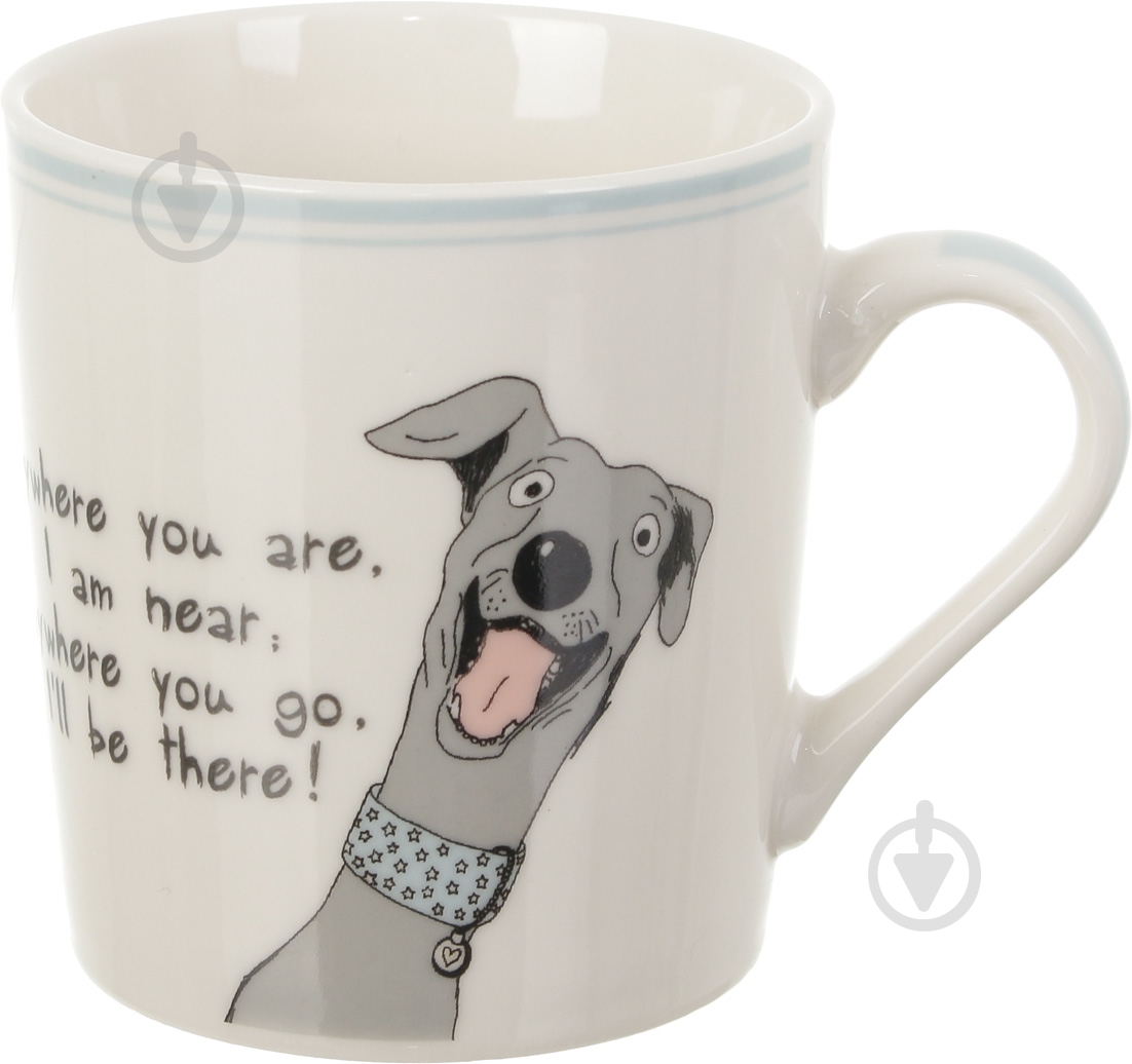 Чашка Fiora Funny Dogs Gray 250 мл - фото 1