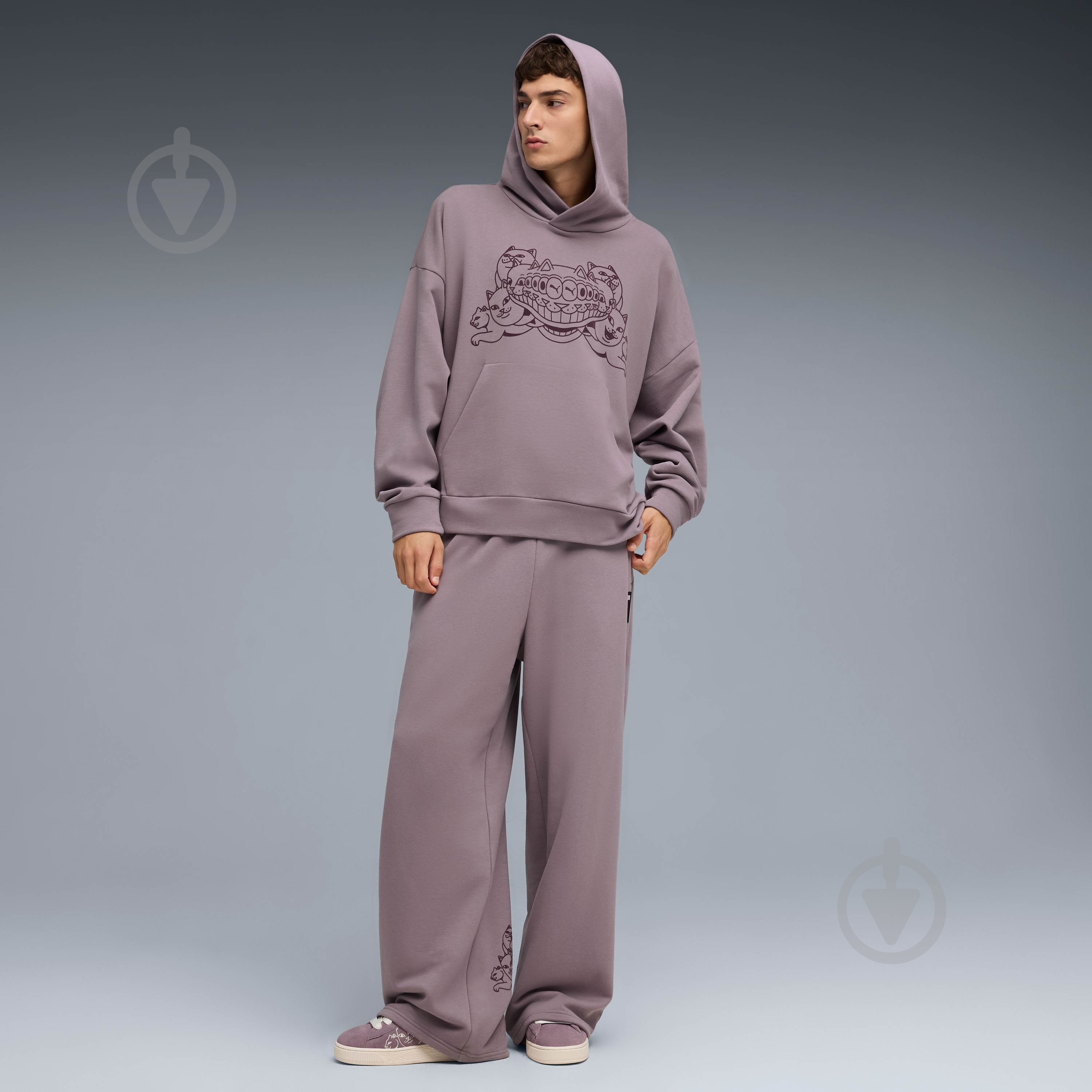 Джемпер Puma PUMA X RIPNDIP Boxy Graphic Hoodie TR 63241464 р.M серый - фото 5 Джемпер Puma PUMA X RIPNDIP Boxy Graphic Hoodie TR 63241464 р.M серый - фото 5