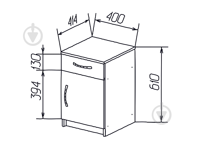 Тумба напольная DC Iren офисная кантри - фото 5