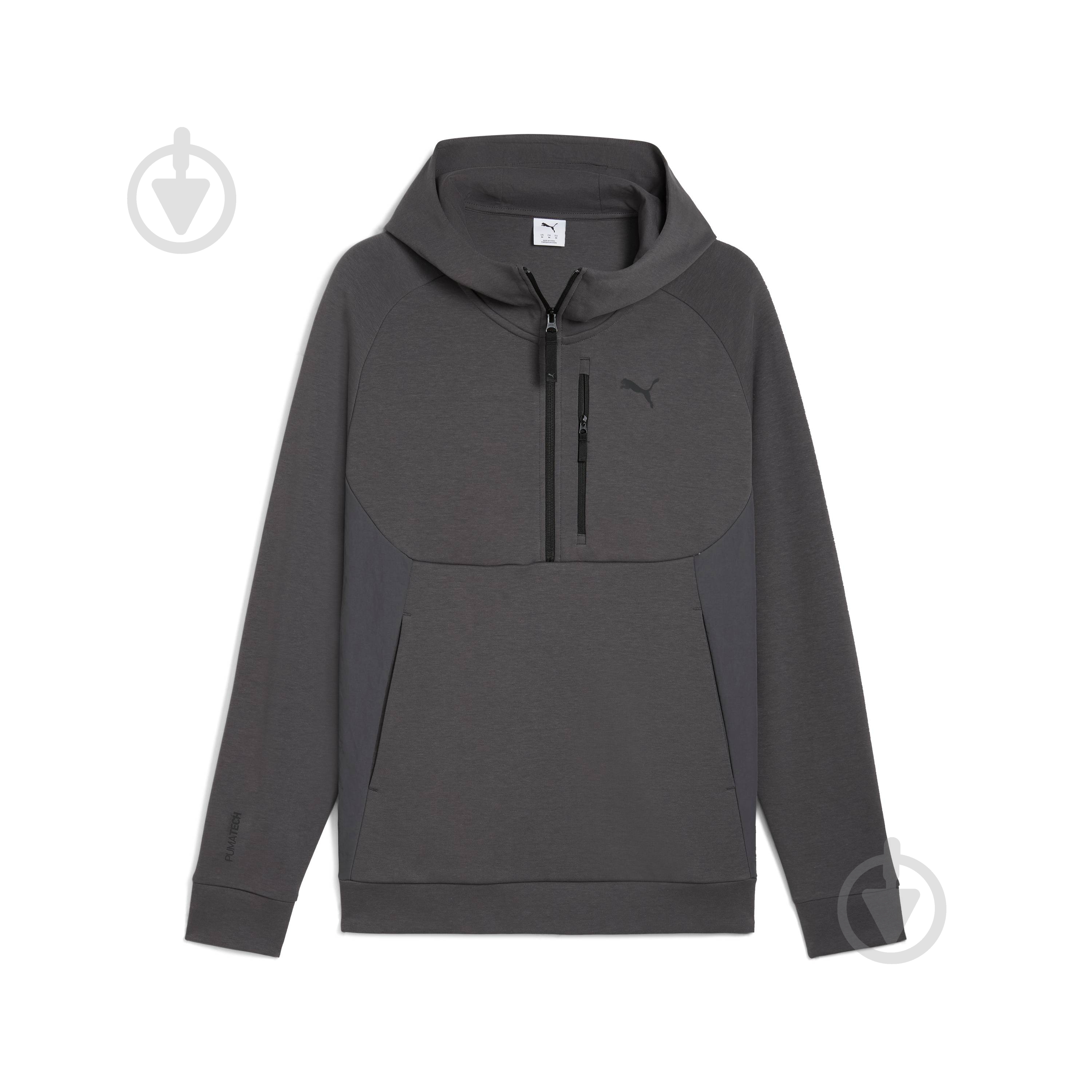 Джемпер Puma PUMATECH Half Zip Hoodie 68804444 р.M серый - фото 1 Джемпер Puma PUMATECH Half Zip Hoodie 68804444 р.M серый - фото 1