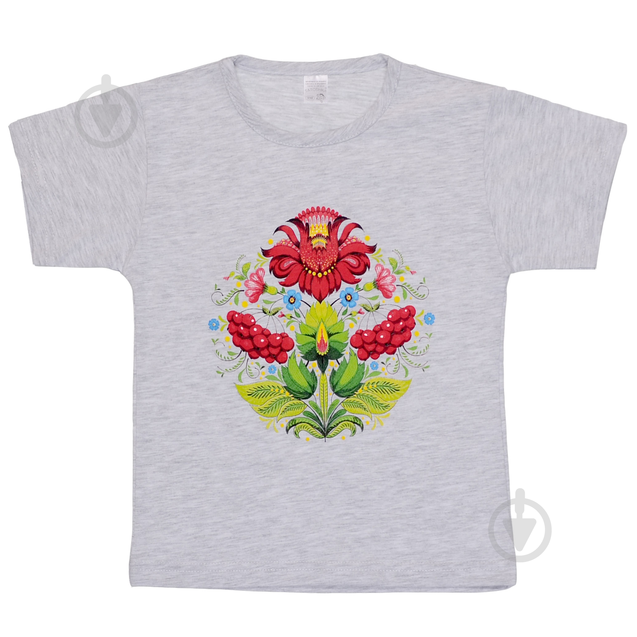 Футболка для дівчаток Татошка р.152 сірий меланж 0601301цср - фото 1 Футболка для дівчаток Татошка р.152 сірий меланж 0601301цср - фото 1