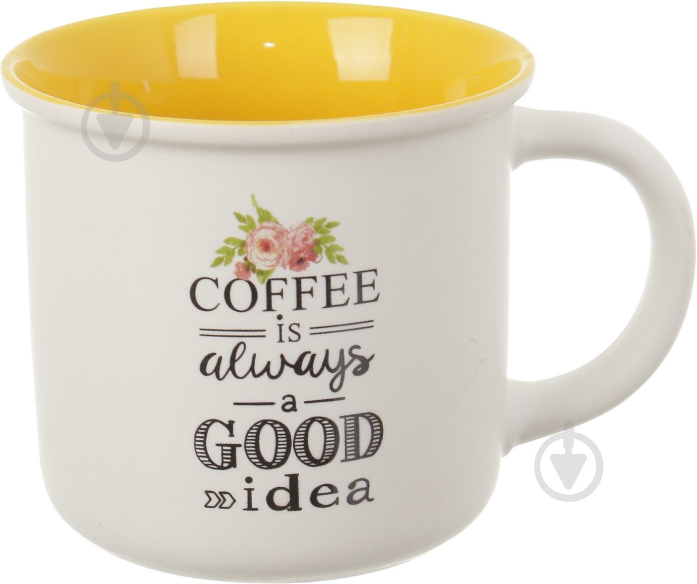 Чашка Fiora Flowers Yellow 350 мл - фото 1